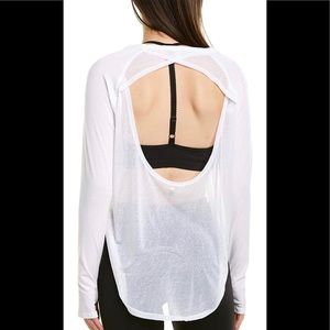 NWT Free People Bounce Back Active Top Wht S/4-6